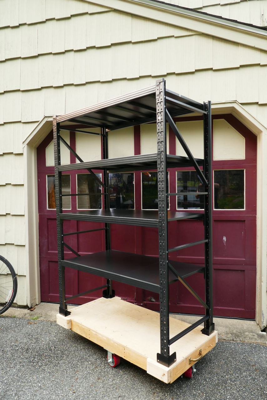 Shop Organization - Part 2: Mounting Shelves on the Versatile Factory-Style Cart