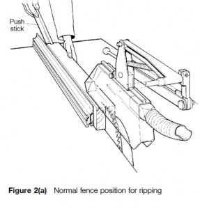 Fence on British Table Saw