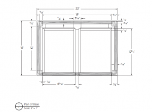 Example of a plan view, also called a base plan