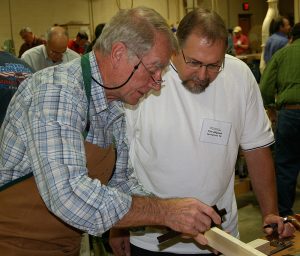 Frank Klausz with WIA attendee