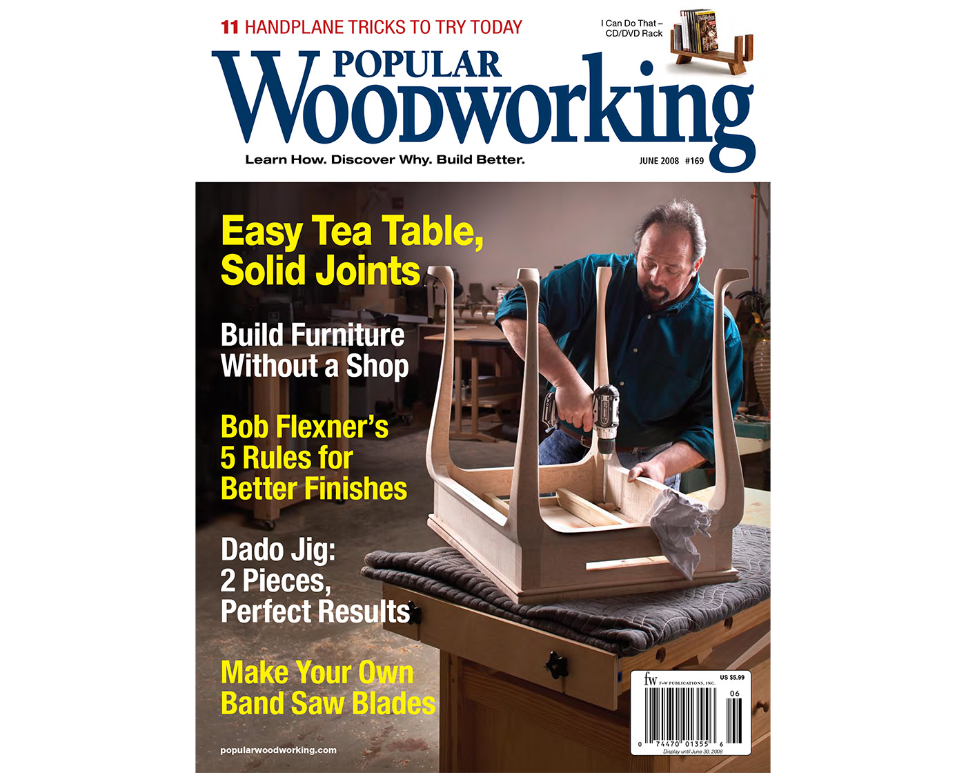 Online Extras from the June 2008 issue include a slide show of pictures from the Tillers International woodworking school in PDF format.