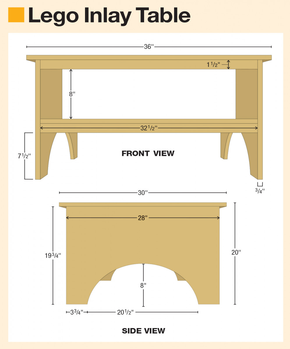 LEGO Table Popular Woodworking