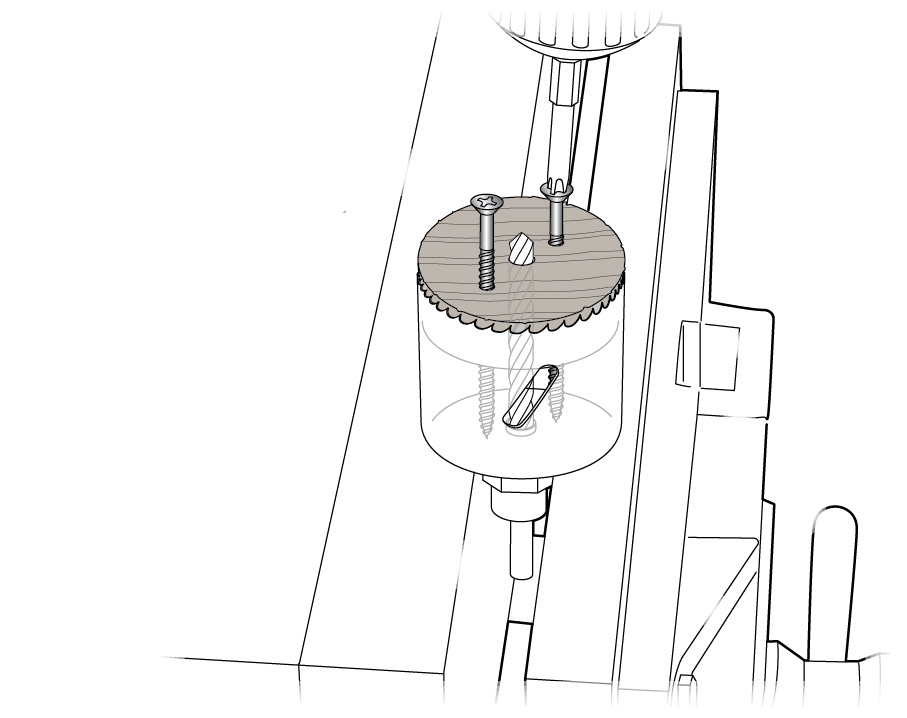 Unjamming a Hole Saw