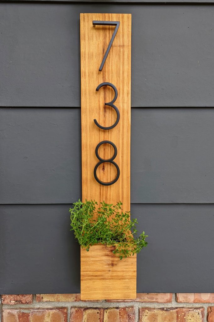 Modern Address Planter | Popular Woodworking