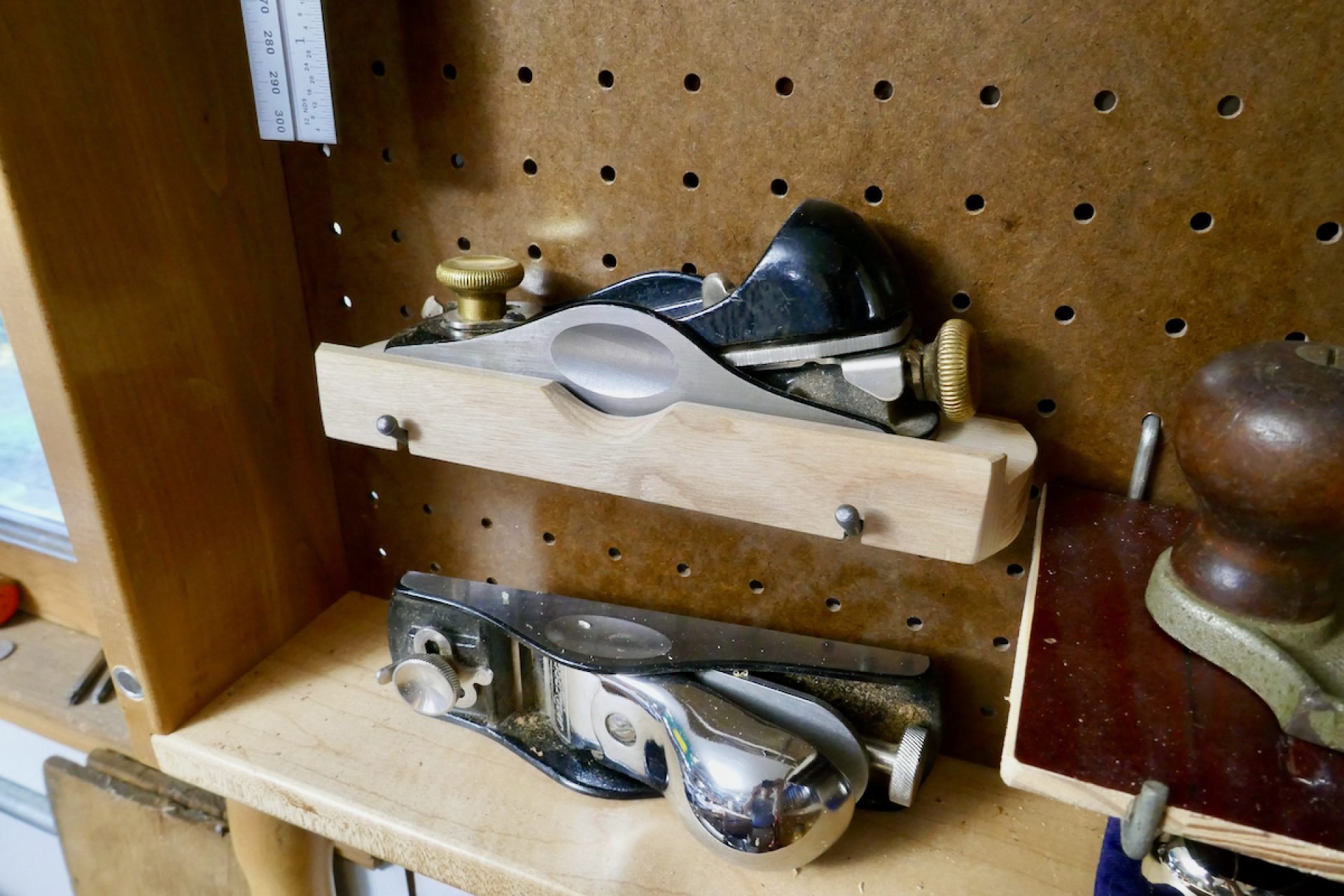 Pegboard Shelves for Planes | Popular Woodworking