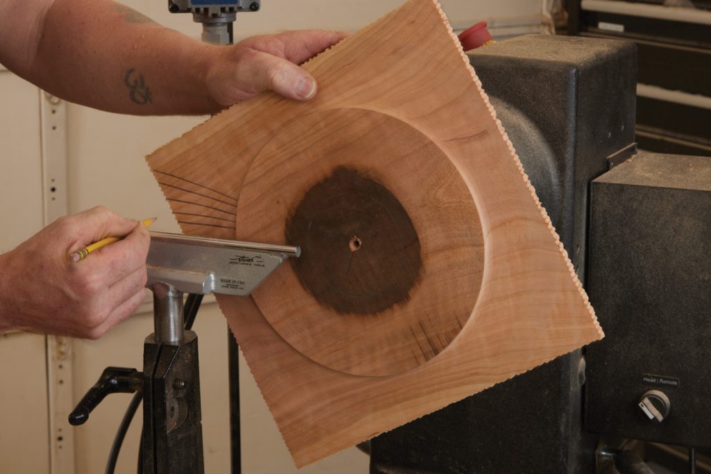 Square Platter with Textured Rim | Popular Woodworking
