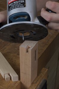 Rout out the bulk of the waste